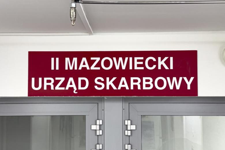 Tablica urzędu skarbowego 