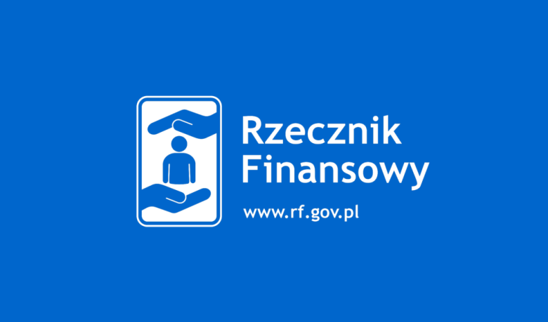 logo z tekstem rzecznik finansowy i adresem internetowym 