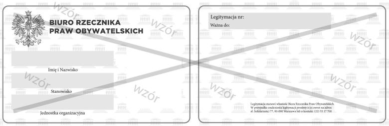 legitymacja służbowa wzór
