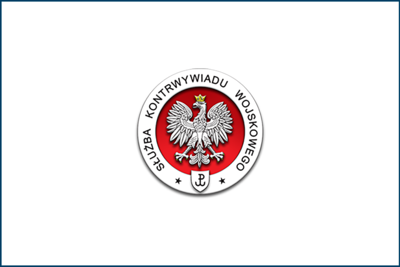 grafika z tekstem  Służba Kontrwywiadu Wojskowego