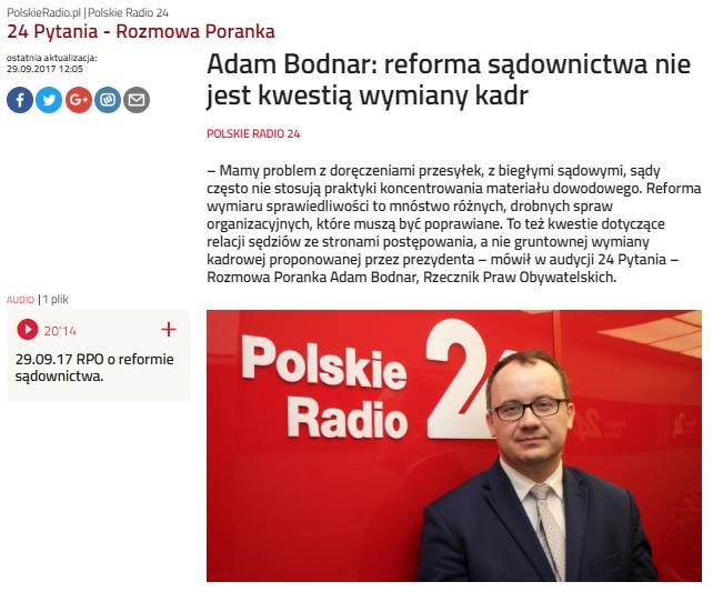 grafika: fragment stroni internetowej Polskiego Radia