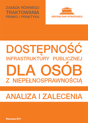 Biało-pomarańczowa okładka z napisami