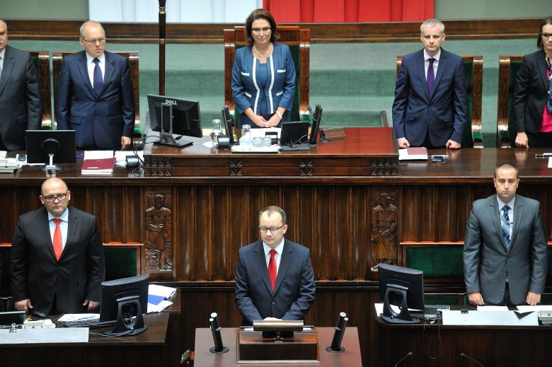 Na zdjęciu ślubowanie Rzecznika Praw Obywatelskich dr. Adama Bodnara w Sejmie RP