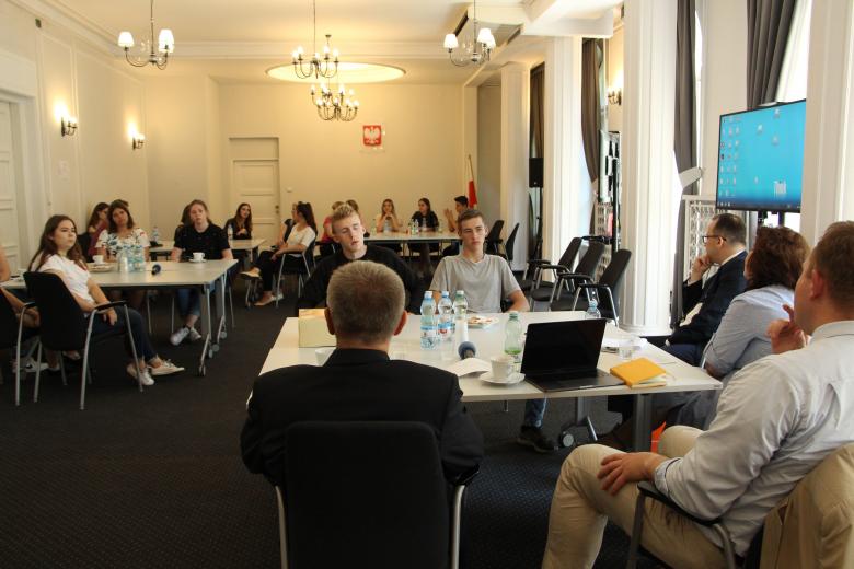 Spotkanie z młodzieżą z Zespołu Szkół Zawodowych w Hajnówce