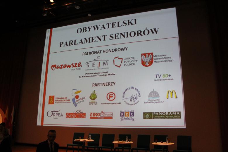 Posiedzenie Obywatelskiego Parlamentu Seniorów