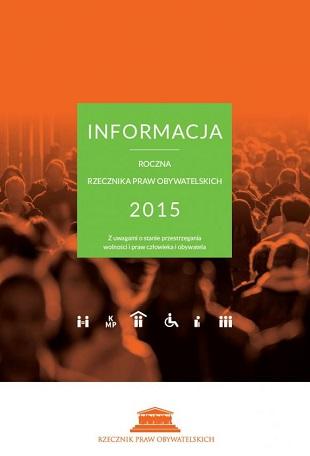 Na pomarańczowym tle zielony prostokąt z tytułem publikacji, w tle sylwetki idących w różne strony ludzi