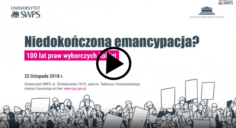 Plakat konferencji ze znakiem PLAY