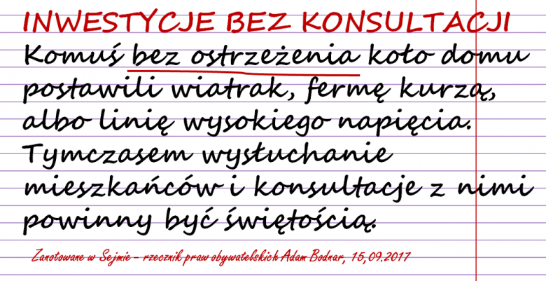 napis na kartce z zeszytu