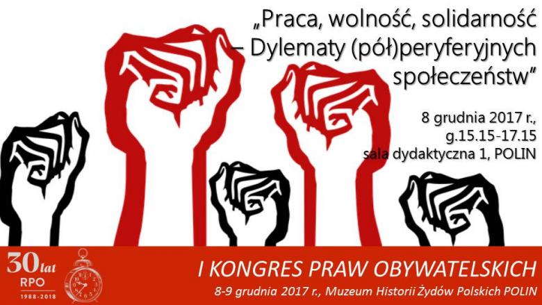 Mem z grafiką wyłaniających się z dołu rąk złożonych w pięści