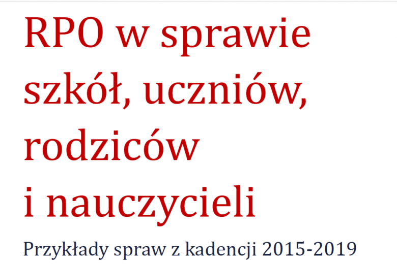 Okładka z czerwonym napisem