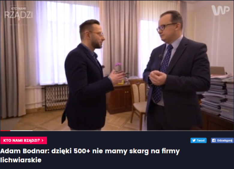 Na zdjęciu Łukasz Mężyk i Adam Bodnar