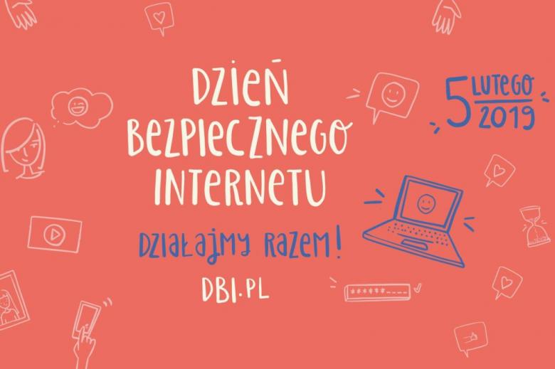 grafika z napisem: Dzień Bezpiecznego Internetu 