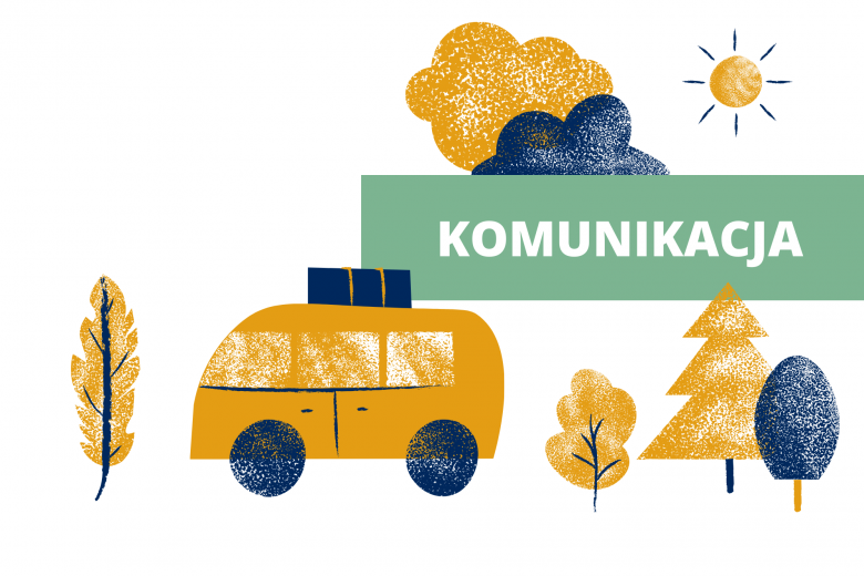 grafika z domem i napisem "komunikacja"