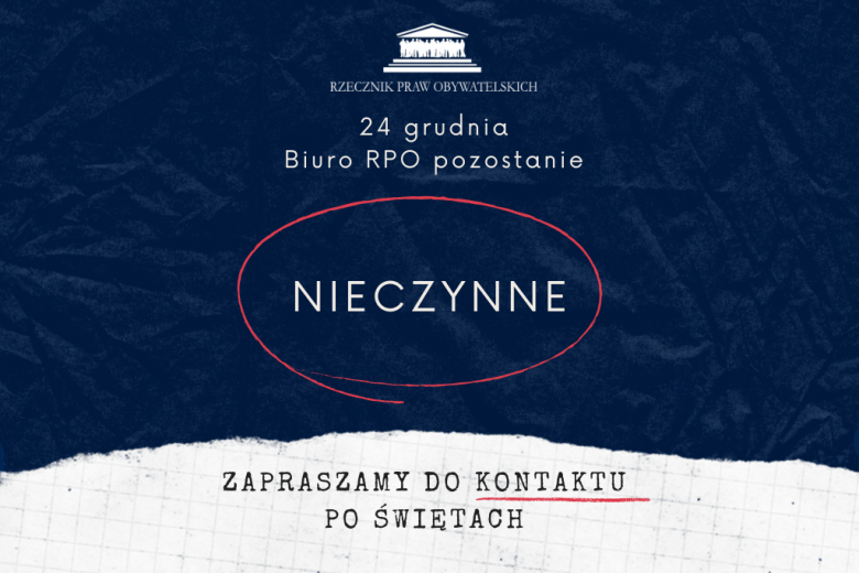 granatowa plansza z napisem "nieczynne"