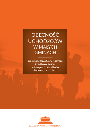 grafika: pomarańczowa okładka z brązowym prostokątem