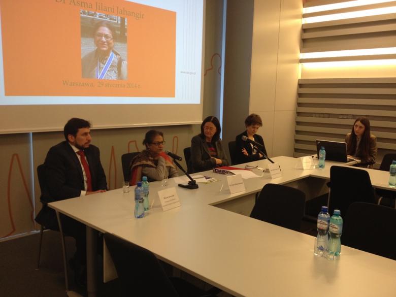 Spotkanie z dr Asmą Jilani Jahangir