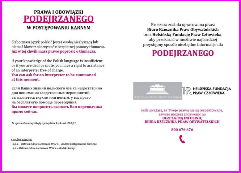 Okładka z różowymi napisami