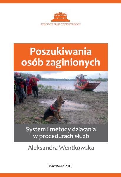 zdjęcie: na okładce książki siedzi owczarek niemiecki w tle widać ponton ratowniczy