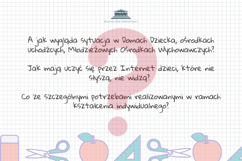 plansza o szczególnych problemach dzieci z domów dziecka, dzieci cudzoziemskich i niepełnosprawnych