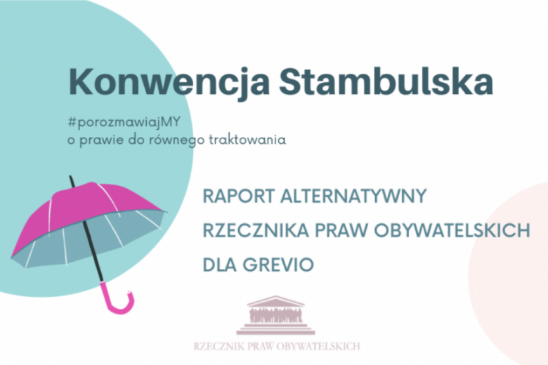 plansza z różową parasolką i napisem "konwencja stambulska"