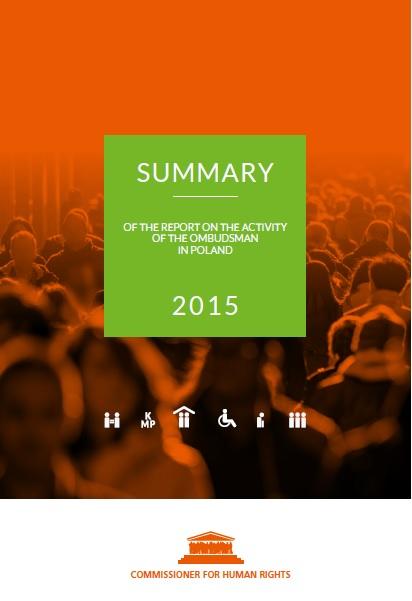 Pomarańczowa okładka z napisem Summary w zielonym kwadracie