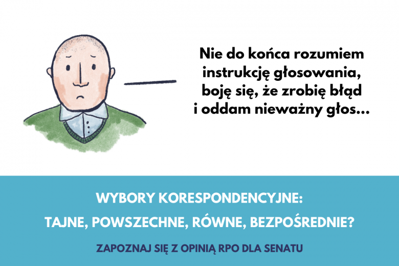 Grafika o wyborach korespondencyjnych, czy zrozumiem instrukcję głosowania?