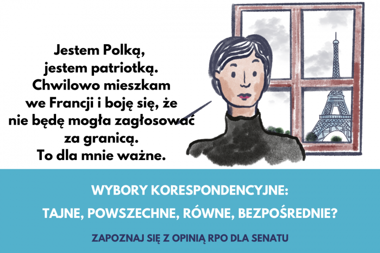 Grafika o wyborach korespondencyjnych, jak mam zagłosować za granicą?