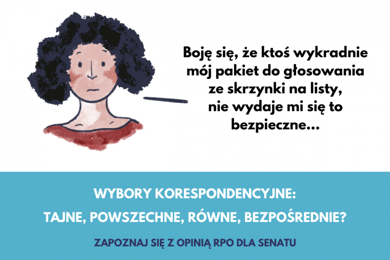 Grafika o wyborach korespondencyjnych, czy skrzynki na listy są bezpieczne?