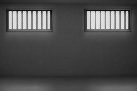 wygląd pustego pomieszczenia w więzieniu 