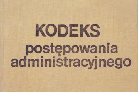 tekst kodeks postępowania administracyjnego