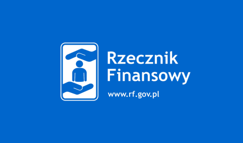 logo z tekstem rzecznik finansowy i adresem internetowym 