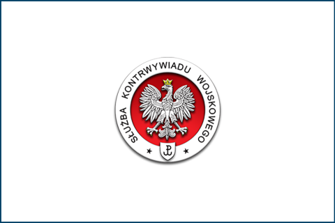 grafika z tekstem  Służba Kontrwywiadu Wojskowego