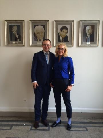 na zdjęciu Adam Bodnar i Agata Młynarska