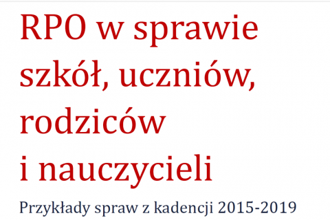 Okładka z czerwonym napisem