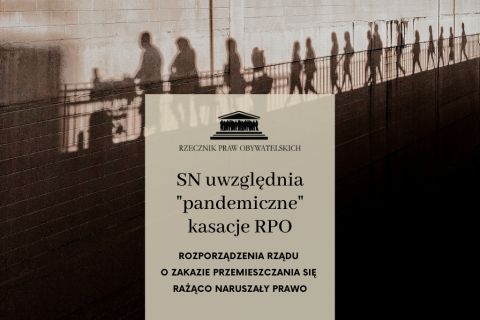 plansza z tytułem artykułu na zdjęciu cieni wielu idących osób