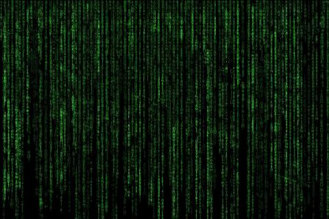 Kod (zielone liczby na czarnym ekranie)