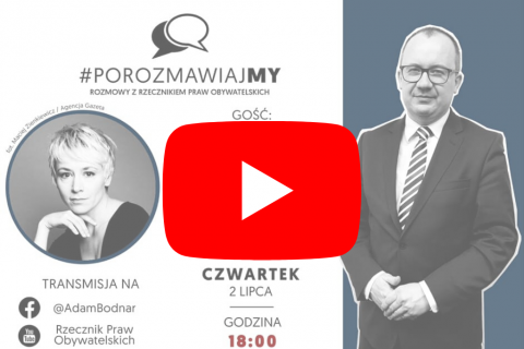 plansza otwierająca webinarium z symbolem play