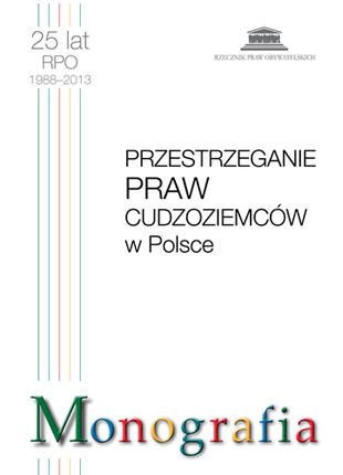 Biała okładka z czarnym tytułem i kolorowym pasem po lewej stronie