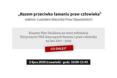 Plakat wydarzenia z tekstem